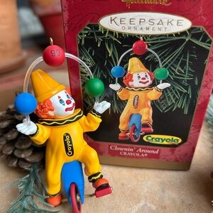 Hallmark Crayola Clowning Around  Keepsake Ornament New in Box